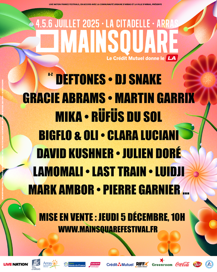 Main Square Festival 2025 Du beau monde pour la première vague de noms