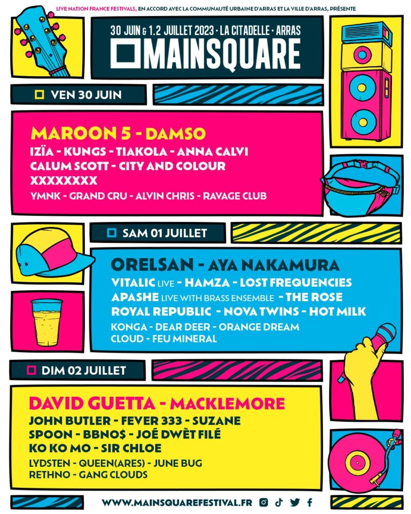 Les derniers noms et le programme complet du Main Square 2023